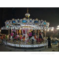 Amusement equipment ride large single-layer deluxe carousel